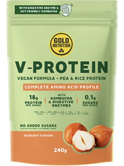 Gold Nutrition V-Protein Hazelnut Φυτική Πρωτεΐνη 240gr