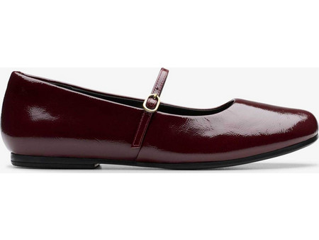 Clarks γυναικείες λουστρίνι μπαλαρίνες ''Livia Sky' - 26184743 Μπορντό