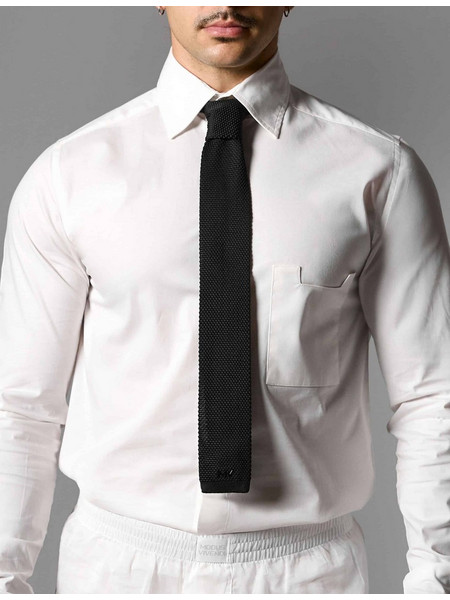 Knitted Tie Μαύρο