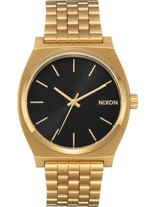Nixon Time Teller Ανδρικό Ρολόι με Χρυσό Μεταλλικό Μπρασελέ A045-2042-00