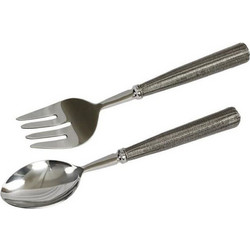 Σετ Σερβιρίσματος Σαλάτας Stil (Σετ 2τμχ) 29x6x2 Silver Ατσάλι