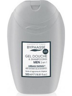 Byphasse Men 2 in 1 Urban Swing Σαμπουάν & Αφρόλουτρο για Επανόρθωση 500ml