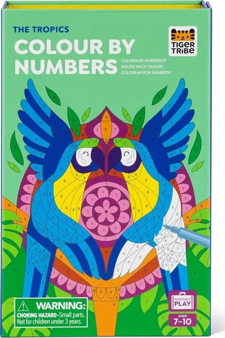 Σετ Δραστηριοτήτων - Colour By Numbers The Tropics Tiger Tribe