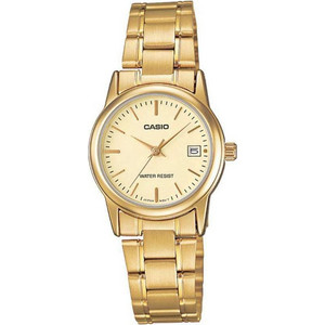 Casio Γυναικείο Ρολόι με Χρυσό Μεταλλικό Μπρασελέ LTP-V002G-9A