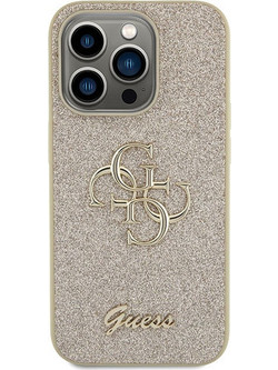 Θήκη GUESS για iPhone 15 Pro, Χρυσή
