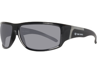 Time Force TF40003 Black Ανδρικά Γυαλιά Ηλίου Τετράγωνα Κοκάλινα Μαύρα με Μαύρο Φακό
