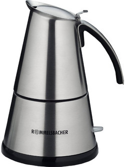 Rommelsbacher EKO 366 Ε Ηλεκτρικό Μπρίκι Espresso 365W 6Cups Inox