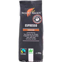 Mount Hagen Fair Trade Καφές Espresso Αλεσμένος 250gr