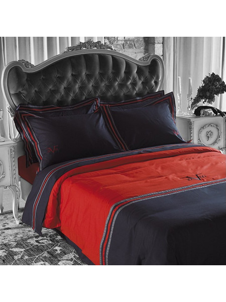 MC DECOR Παπλωματοθήκη Υπέρδιπλη (Σετ) (230X250) Mcdecor Gramma Red - MCDECOR MCD.KPPY.GRAMMA RED