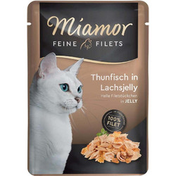 Finnern Miamor Feine Filets Adult with Tuna & Salmon in Jelly 100gr