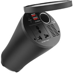 Amio - INVERTER ΠΟΤΗΡΟΘΗΚΗΣ 12230V max150W-peak300W ΜΕ 2 USB 4800mA ΚΑΙ ΑΝΤΑΠΤΟΡΑ ΑΝΑΠΤΗΡΑ 12V - 1 τεμ. (02469/AM)