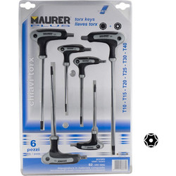 Σέτ Torx Με 6 Τεμάχια T10-T40 S2 86837 Maurer