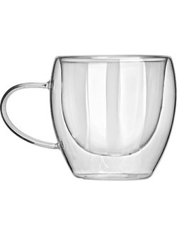 Estia ESTIA ΚΟΥΠΑ ΓΥΑΛΙΝΗ ΜΕ ΔΙΠΛΟ ΤΟΙΧΩΜΑ 250ml