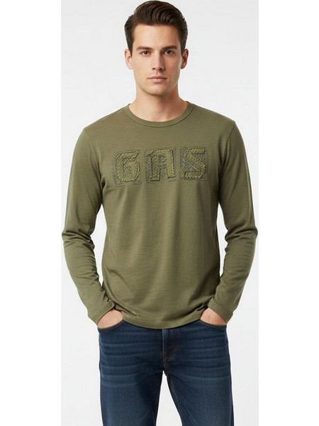 GAS Μπλούζα Bax - 00832647119 783 Khaki