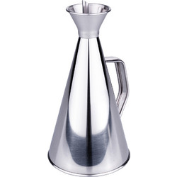 Galileo Δοχείο λαδιού 750 ml από ανοξείδωτο χάλυβα με ρύγχος που αποτρέπει τις σταγόνες SChef 5902932