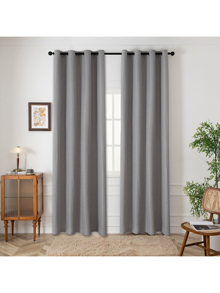 Beauty Home Ύφασμα κουρτίνας με το μέτρο Blackout jacquard σκίασης Glare Art 8444 Φ280 Γκρι