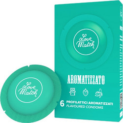 Love Match Aromatizzato Προφυλακτικά με Γεύσεις 6τμχ