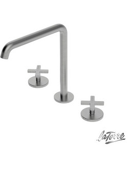 Μπαταρία Νιπτήρος Πάγκου 3 Οπών ELLE CROSS 38102-110 LA TORRE