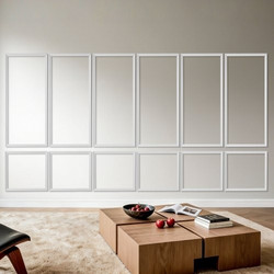 VEVOR Διακοσμητικό Τοίχου 6 Πακέτων, Σετ Πάνελ Wainscoting, Ελαφρύ Βαφόμενο Πολυστυρένιο, Εύκολο στην Εγκατάσταση, Αδιάβροχο Διακοσμητικό Τοίχου για Εσωτερική Διακόσμηση Σαλονιού, Κρεβατοκάμαρας, Λευκ