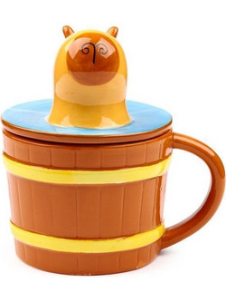 KAWAII - Duke the Capybara Mug with 3D Lid (350ml)