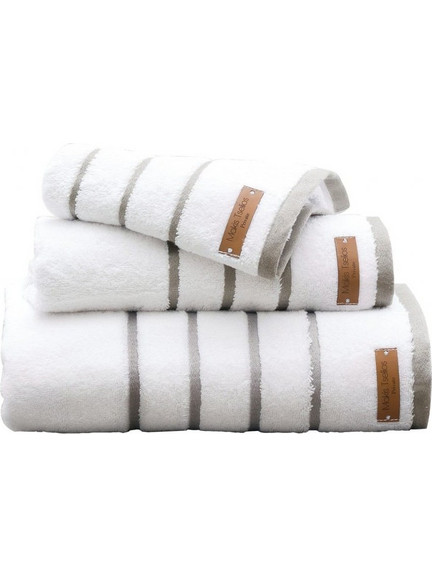 Πετσέτες Σετ Prive White Combed Cotton Makis Tselios 2Τεμ