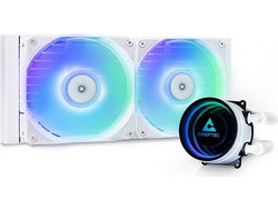 Chieftec Iceberg 240 White Υδρόψυξη CPU 120mm RGB για Socket AM2 / AM2+ / AM3 / AM3+ / FM1 / FM2 / 115x / AM4 / 1200 / 1700 / AM5 / 1851
