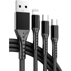 POWERMASTER UNIVERSAL CHARGE CABLE 3 IN 1 FOR IPHONE & ANDROID