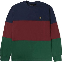 THE HUNDREDS Men Grove L/S Shirt - NAVY - T21F209013-11