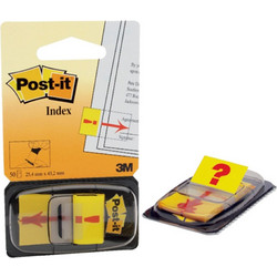 Σελιδοδείκτες 3M Post-It 25.4 χ 43.2 mm (Κίτρινο) (MMM680Y)
