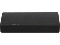 Lanberg DSP2-1008-12V Unmanaged L2 Switch με 8 Θύρες Ethernet 1Gbps