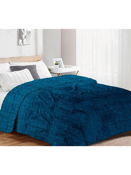 Κουβέρτα Υπέρδιπλη 220x240 Coral Fleece Jacquard Brick 03 Petrol Dimcol