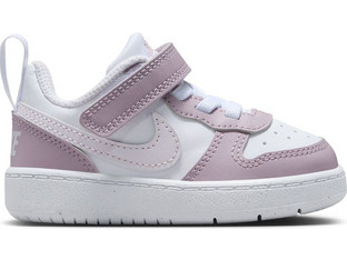 Nike Court Borough Παιδικά Sneakers Λευκά Ροζ DV5458-134