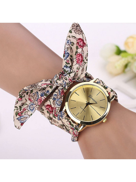 ΡΟΛΟΙ Γυναικείο quartz με λουράκι ύφασμα SILVA Vogue A04S21-12-01 - SILVA