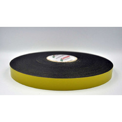 Lohmann DUPLOCOLL 930F ΜΑΥΡΗ Αφρώδης Ταινία Διπλής Όψης με Κίτρινο Liner 8mm x 50m - Lohmann - 910.000850-50M