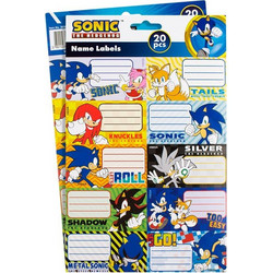 Αυτοκόλλητες Ετικέτες Sonic 20 τμχ. - 2Φ