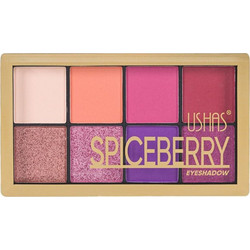 Παλέτα Μακιγιάζ με Σκιές Ματιών (8 Χρώματα) Μωβ Ροζ Mat Glitter - 15g