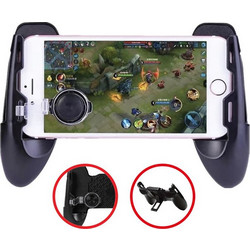 Φορητό Gamepad - Joystick & Βάση Κινητού 2 σε 1 Μαύρη 15cm Ι-JMB
