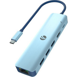 VCom Docking Station Type-C 6-in-1 - PD3.0 100W, LAN 1000Mbps, HDMI, USB3.0 x 3 - (CUE55)