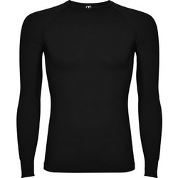 Roly Prime thermal long-sleeve tee CA0365 Black