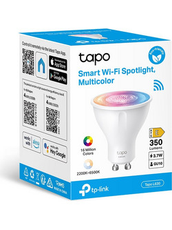 Smart Wi-Fi Spotlight, Multicolor Dimmable GU10 Base (Tapo L630)
