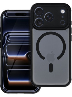 FULL MATTE MAG COVER case compatible with MagSafe for IPHONE 17 Pro Max / 18 Pro Max black