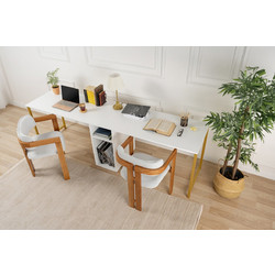 Hanah Home Twin Γραφείο 240x60x74cm 241NRD1105