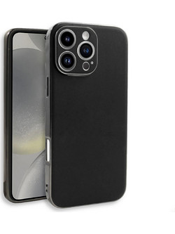 Bodycell Leather Back Cover Black (iPhone 16 Pro Max)