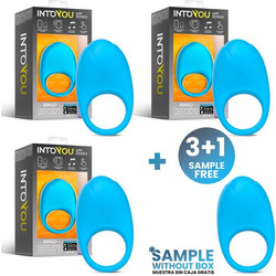 Pack 3 + Tester Ringo Vibrating Ring with APP Blue