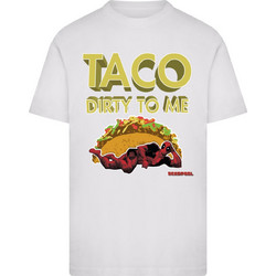 Deadpool Taco Tee white