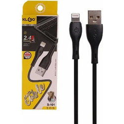 KLGO S-101 USB-A to Lightning Cable 1m Black