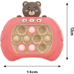Αγχολυτικό παιχνίδι χειρός 13x12cm Bubble Stress Toy - φούξια 82603