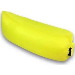 EASYLAZY ΦΟΥΣΚΩΤΟ ΣΤΡΩΜΑ ΚΑΙ ΚΑΘΙΣΜΑ ΞΑΠΛΩΣΤΡΑ LAZY BAG-INFLATABLE AIR SOFA YELLOW