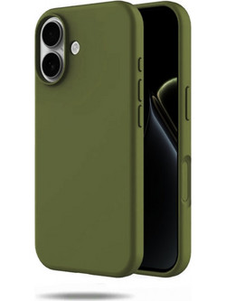 Θήκη Rubber Ενισχυμένης Σιλικόνης για iPhone 17 Χακί