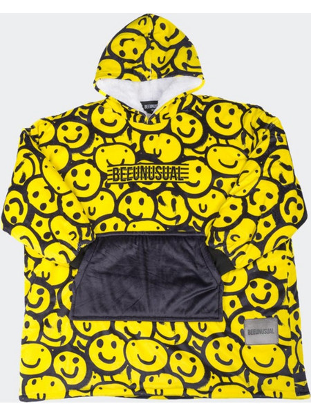 BEE UNUSUAL Bee Fxxxxing Unusual Hooded Poncho Blanket Πολύχρωμο